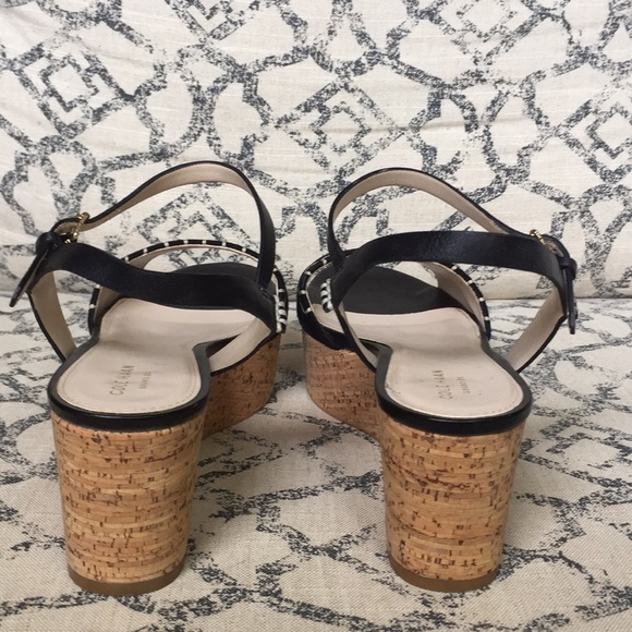✨Host Pick✨ Cole Haan suede/leather/cork flat wedge sandals - Picture 4 of 5